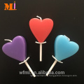 Customer Customized Assorted Colour Available Heart Candle Birthday For Cake